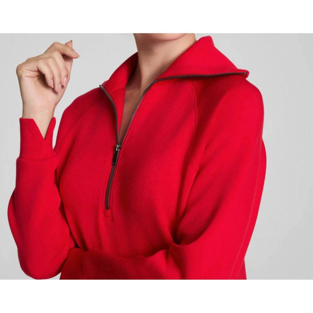 NEW SPANX airessentials half zip dress in red - Picture 3 of 5